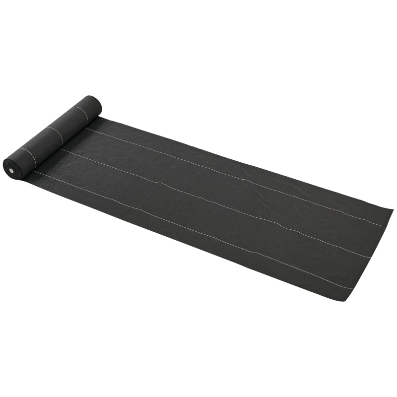 Outsunny Pânze de mulci anti buruieni 130 g/m² rezistentă la rupere permeabilă la apă anti UV 92L x 1l m