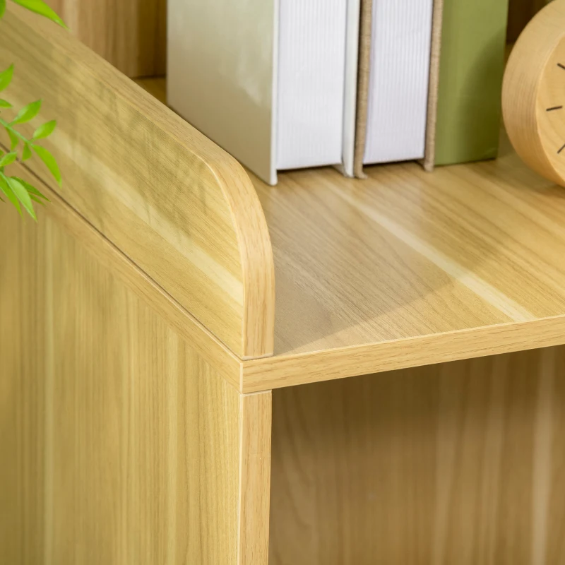 PawHut Casa de toaletă pentru pisici mobilier litieră pisică 3 nivele compartiment închis cu o ușă 1 pernă 60 x 45 x 103 cm