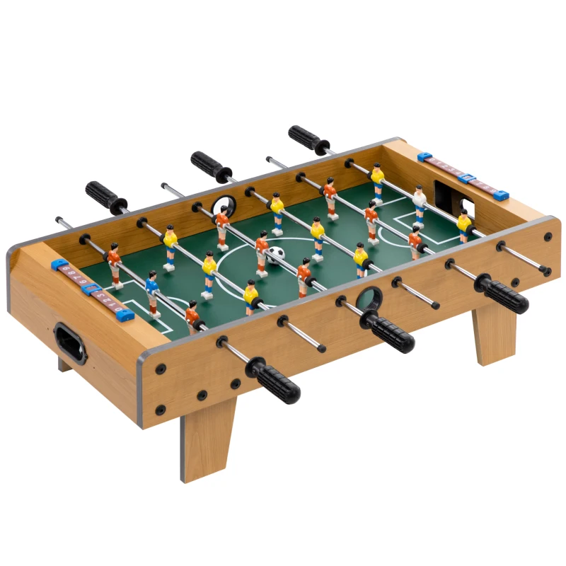 HOMCOM Masă de fotbal pentru copii de peste 6 ani 2 mingi 18 jucători 69 x 37 x 24 cm
