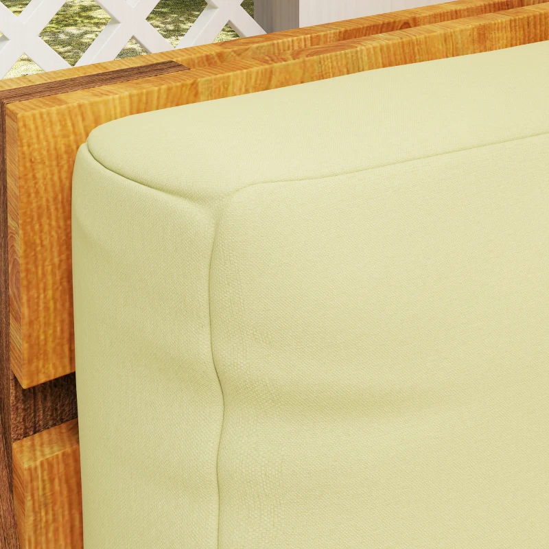 Outsunny Perne de paletă exterior 2 locuri perne de șezut pentru paletă euro lavabile 120 x 80 cm și 120 x 45 cm, bej