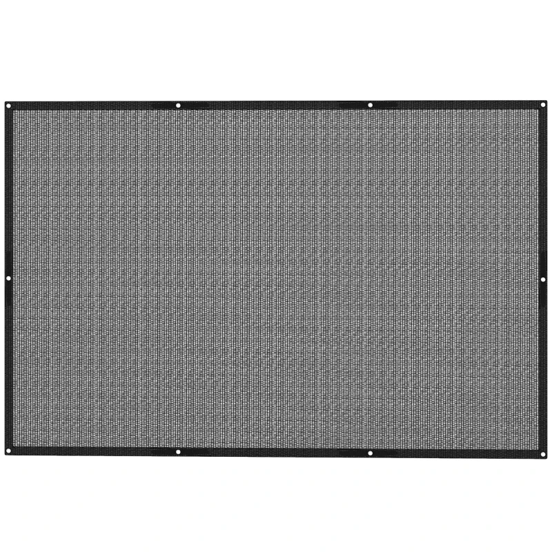 Outsunny Voal de umbră rectangular 3 x 2 m voal de umbră cu protecție UV pentru terasă balcon exterior balcon, negru