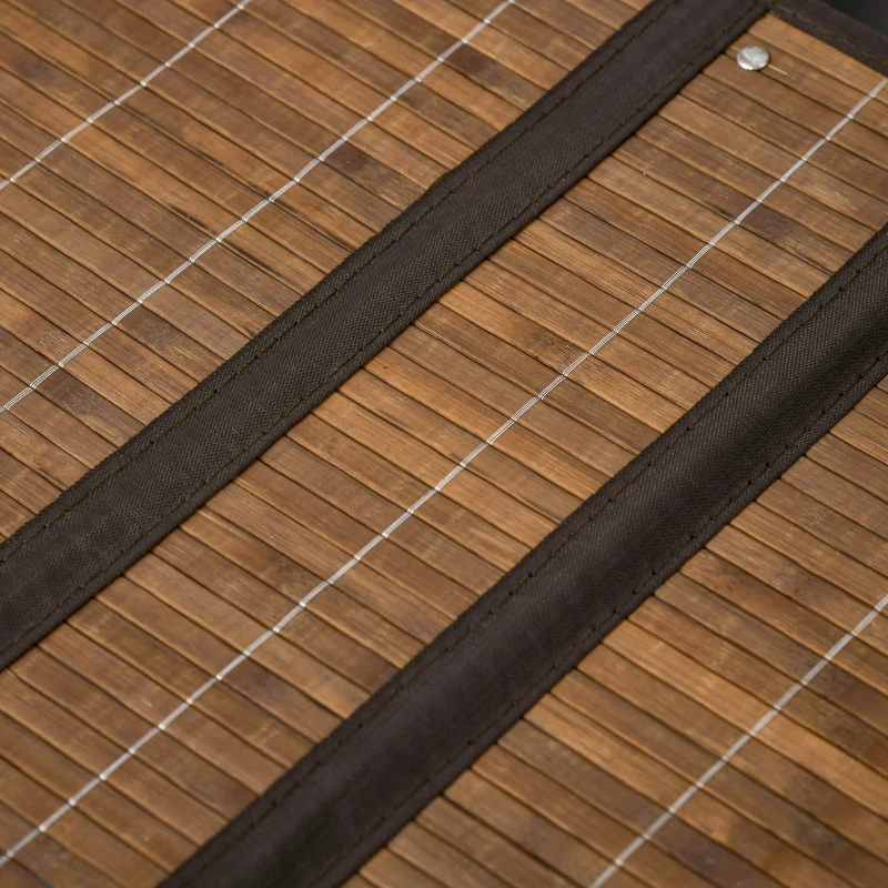 HOMCOM Coș de rufe Wäschesammler, capacitate de 100L, capac detașabil, 38 cm x 38 cm x 57 cm, Maro