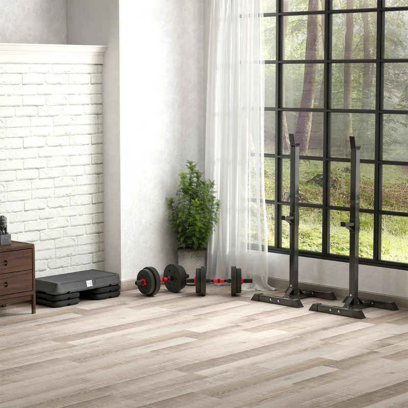 SPORTNOW Stepper aerobic fitness înălțime reglabilă 3 nivele 10/15/20 cm suprafață antiderapantă plastic, gri