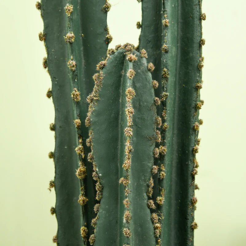 Outsunny Cactus artificial extrem de realist plantă artificială de dimensiuni mari dim. Ø 18 x 120H cm verde