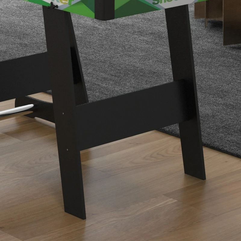 SPORTNOW Masă de biliard pliabilă cu accesorii 2 tacuri, 16 bile, triunghi, cretă, dim. 104L x 55,5l x 68H cm, tăpțis verde