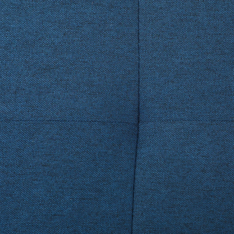 HOMCOM Banc de depozitare 94,5L banca pentru capul patului din material textil cu aspect de in si picioare din lemn, 125 x 49 x 41,5 cm, albastru