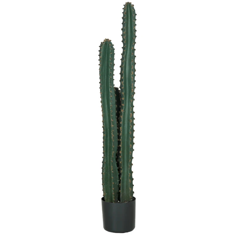 Outsunny Cactus artificial extrem de realist plantă artificială de dimensiuni mari dim. Ø 18 x 120H cm verde