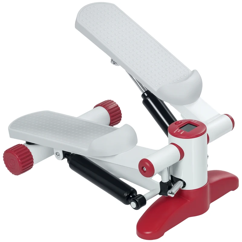 SPORTNOW Stepper mini stepper cu monitor LCD pedale antidrapante pentru exerciții acasă 44,5 x 29 x 20 cm gri