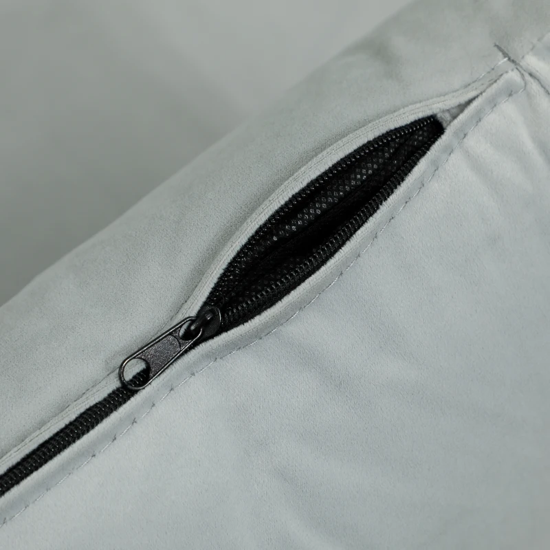 HOMCOM Canapea extensibilă Relaxsofa Sofa, inclusiv 2 perne, aspect de catifea, 130 x 78 x 79 cm, Gri deschis