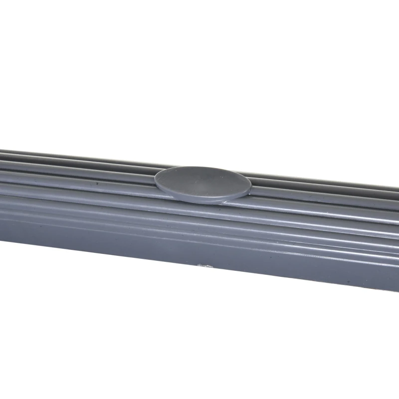 HOMCOM Cărucior de bucătărie cu 3 niveluri, 35 kg/raft, pe roți, pentru bucătărie, sufragerie, 88x44x93 cm, gri