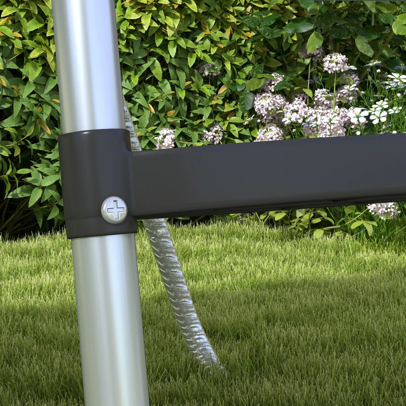 SPORTNOW Scară de trambulină cu 3 sau 2 trepte late orizontale, capacitate de 120 kg, 110 x 32 cm argintiu