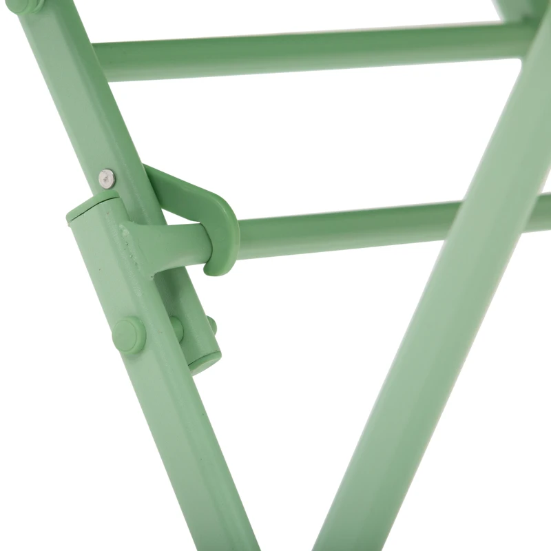 Outsunny Set de Mobilier de Grădină pentru 2 Persoane Masă Bistrou cu 2 Scaune pentru Curte Grădină Pliabil Verde