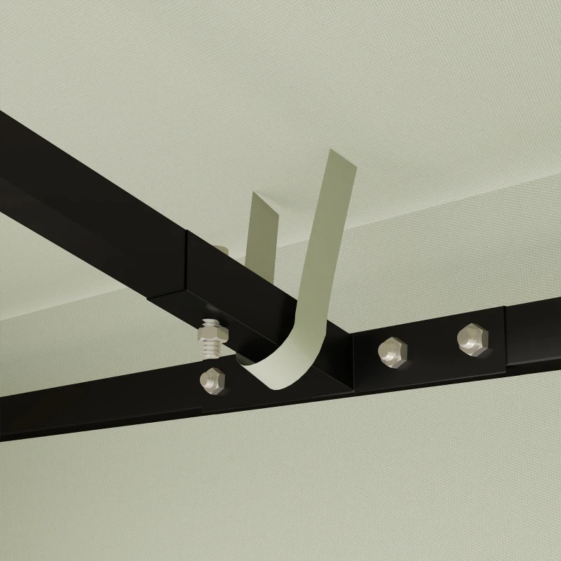 Outsunny 3 x 3 m Ersatzplane pentru pavilion, pânză pentru pavilion de grădină, cu găuri de drenaj, protecție UPF30+, Gri deschis