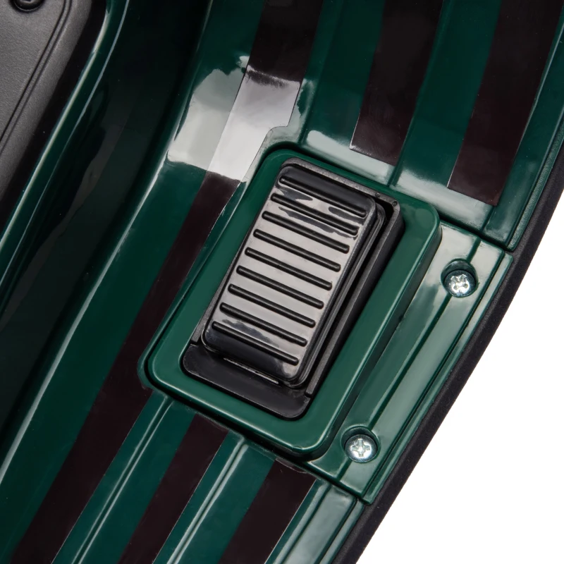 AIYAPLAY Motocicletă electrică pentru copii Vespa 6V dim. 107L x 47l x 73H cm Muzică MP3 Port USB Far 2 roți de antrenare - Verde