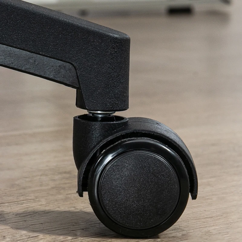 Vinsetto Scaun de Birou din Plasă Scaun de Escritorio Spătar Înalt Suport de Cap Ajustabil Suport Lombar 4D 62x64x120 cm Negru