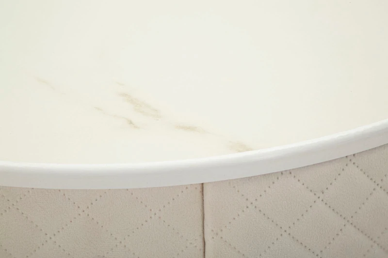 Mauro Ferretti Noptiera Cu Puf, Crem,  Cm Ø 52X70 - Ø 36X37