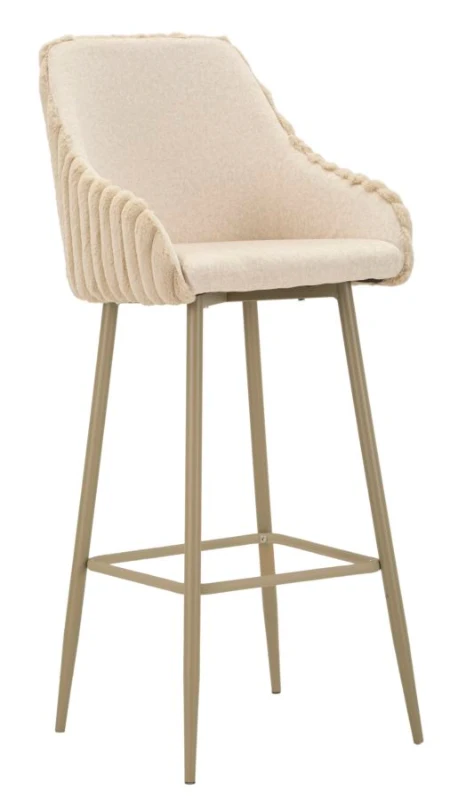 Mauro Ferretti Scaun De Bar Alaska -A- Set 2 Bucăți Cm 52X46X111 (Înălțime Șezut Cm 78)