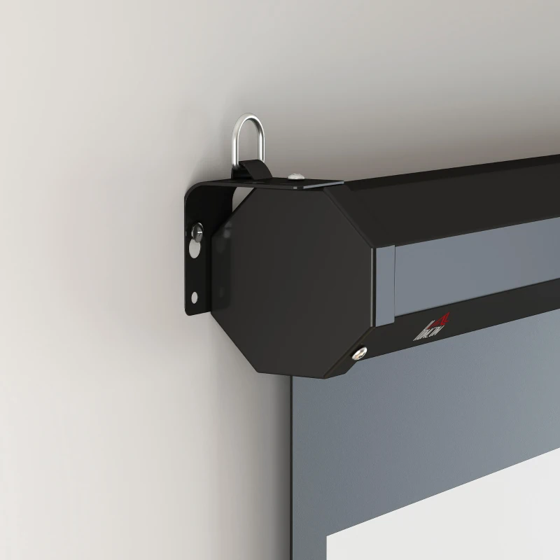 HOMCOM Ecran de proiecție TV și Home Cinema de 99 de inci, video proiector 1:1 4K HD, 178L x 178H cm