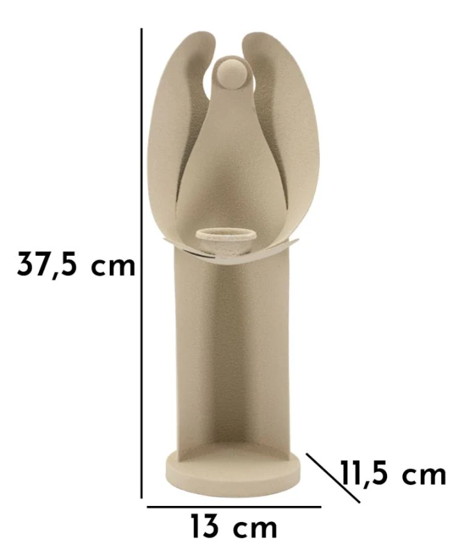 Mauro Ferretti Suport Lumanare Dune Angel Cm 13X11,5X37,3