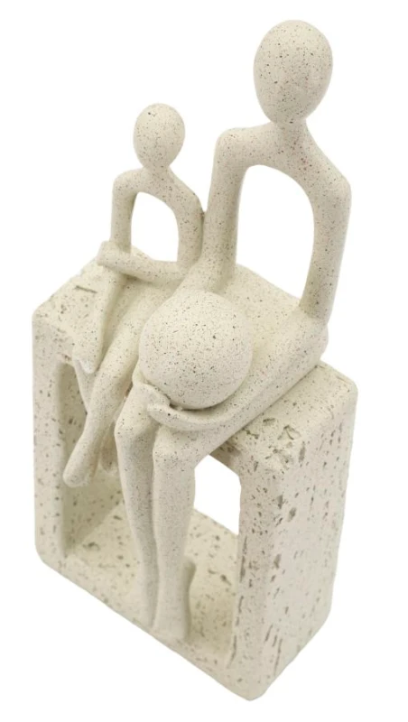Mauro Ferretti Statuetă Maternitate Cu Pietre, 10 X 7,5 X 26 Cm
