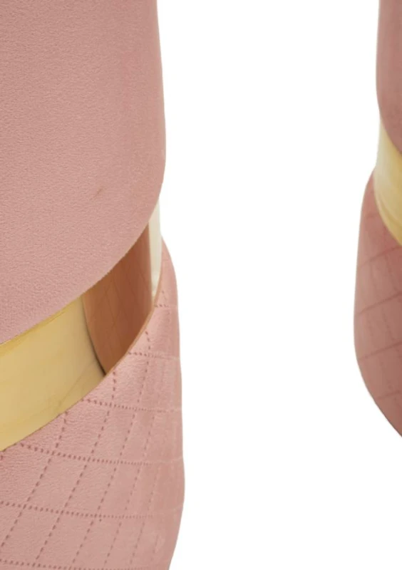 Mauro Ferretti Puf Cu Depozitare Sheffild Roz Set 2 Bucăți Cm Ø 37X42-28X33