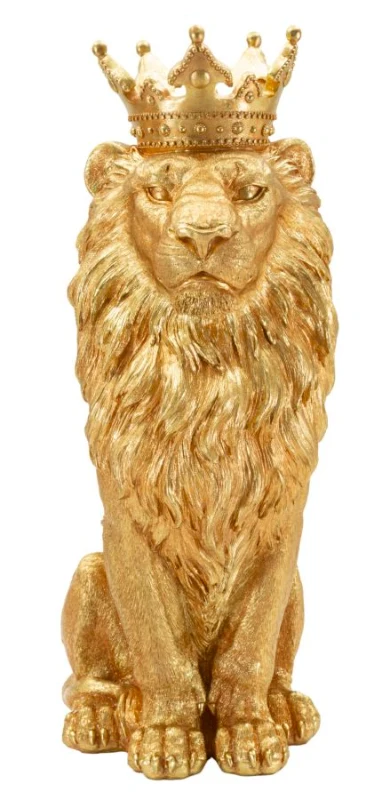 Mauro Ferretti Statuie Leul Rege Shant, 30 X 42 X 74 Cm