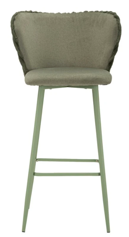 Mauro Ferretti Scaun De Bar Alaska -B- Verde Set 2 Bucăți Cm 55X58X106 (Înălțime Șezut Cm 77)