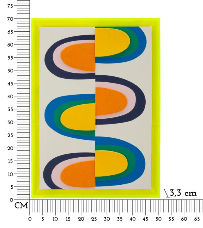 Mauro Ferretti Tablou Pictat Pe Panza, Pop Art,  Cu Rama  -A- Cm 50X3,3X68