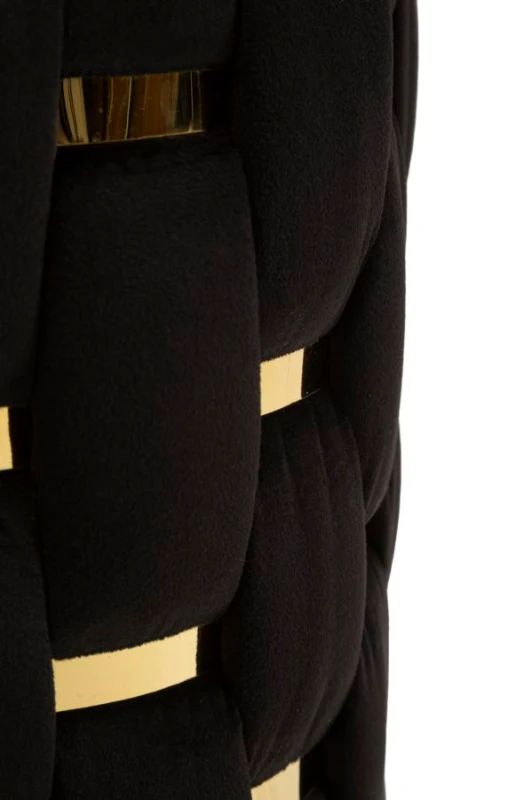 Mauro Ferretti Puf Cu Recipient De Depozitare Shanty Negru Set 2 Bucăți Cm Ø 37X42-28X33