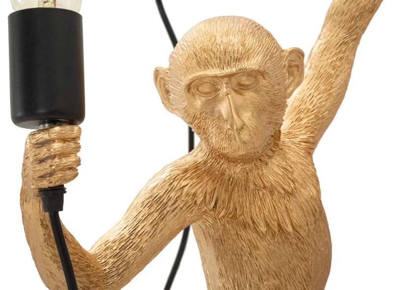 Mauro Ferretti Aplice cu design maimuță auriu Cm 32X32X62