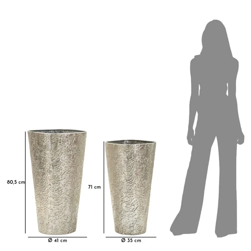 Mauro Ferretti Set De 2 Vaze Argelux Cm Ø 41X80,5-35X69