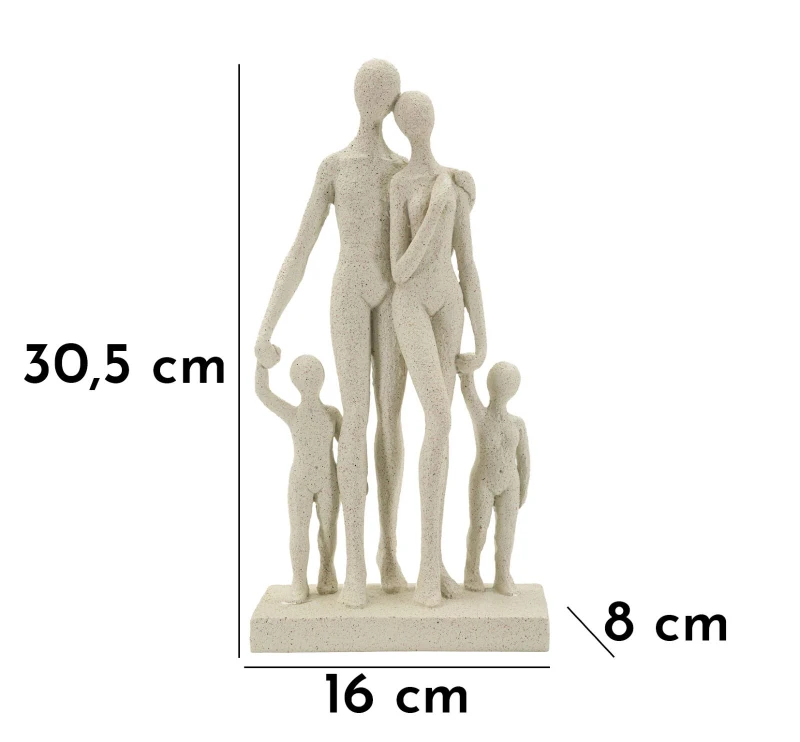 Mauro Ferretti Statuetă Familie Cm 16X8X30,3