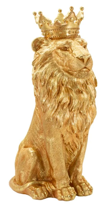 Mauro Ferretti Statuie Leul Rege Shant, 30 X 42 X 74 Cm
