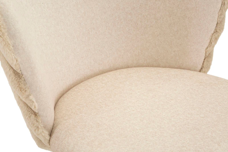 Mauro Ferretti Scaun De Bar Alaska -B- Crem Set 2 Bucăți Cm 55X58X106 (Înălțime Scaun Cm 77)