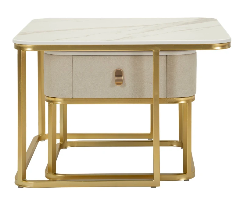 Mauro Ferretti Set De 2 Măsuțe De Cafea Beauty,  70 X 70 X 48 Cm Și 50 X 50 X 43,5 Cm