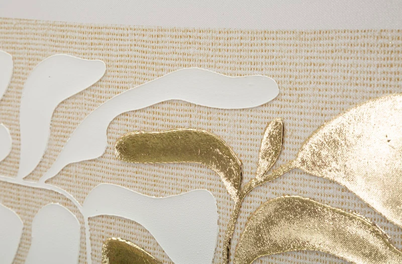 Mauro Ferretti Tablou ,,Goldy" Cu Ramă, Pictat Pe Panza -B- Cm 50X3X68