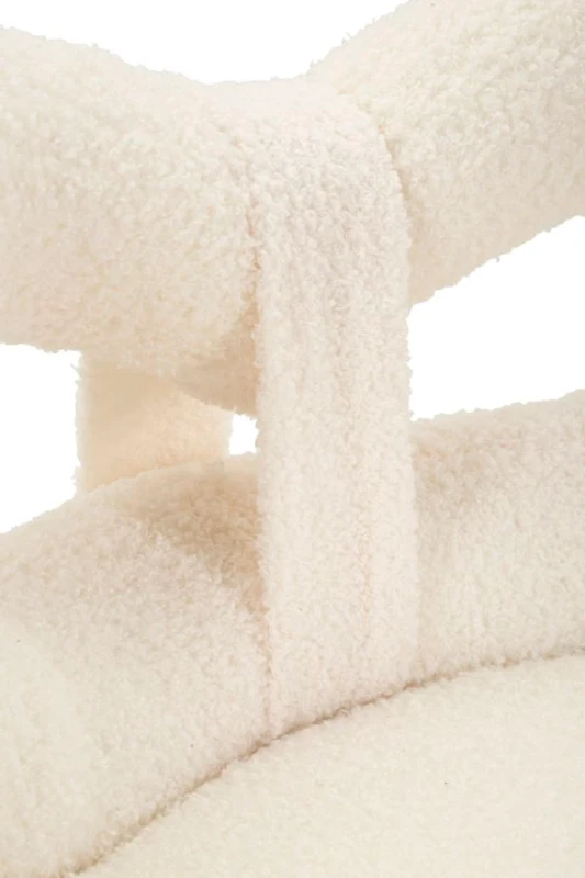 Mauro Ferretti Scaun Mini Ilary Alb, Diametru 40 X Înălțime 67 Cm, (Înălțime Șezut 46 Cm)