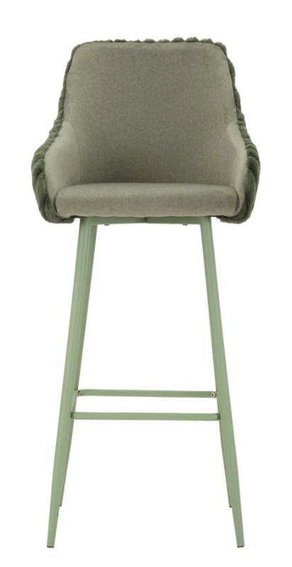 Mauro Ferretti Scaun De Bar Alaska -A- Verde Set 2 Bucăți Cm 52X46X111 (Înălțime Șezut Cm 78)