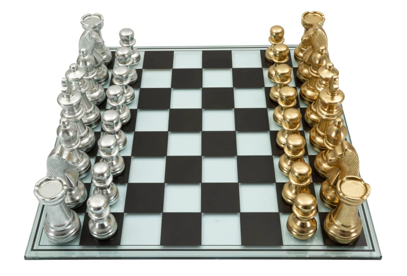 Mauro Ferretti Set Tabla De Sah Negru/Alb Cm 50,5X50,5X12