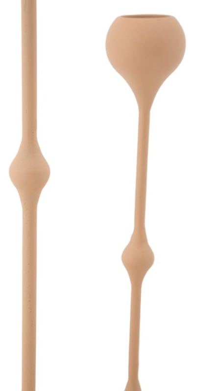 Mauro Ferretti Set Suport Lumanare Slimmy Roz 2 Bucati Cm Ø 8X26-8X35