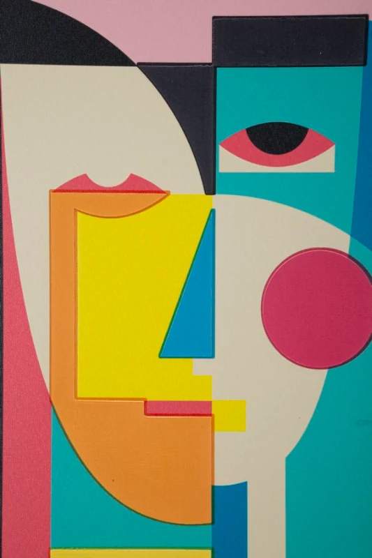 Mauro Ferretti Tablou Pictat Pe Panza, Cu Rama,  Picassy -A- Cm 50X3,3X68