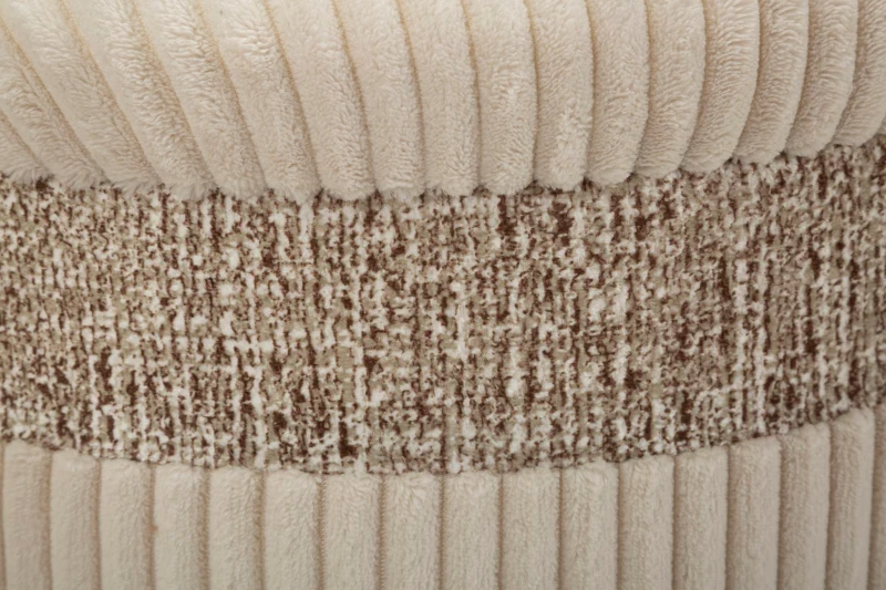 Mauro Ferretti Set 3 Pufuri Crem Cu Spațiu De Depozitare, Ø 40,5 X 49,5 Cm, 35 X 42 Cm, 31 X 38 Cm