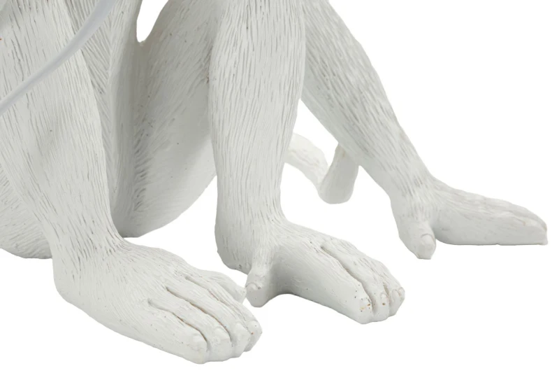 Mauro Ferretti Lampă De Masă Design Maimuță Șezută Alb Cm 33X33X30