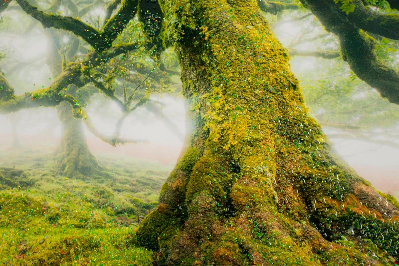 Mauro Ferretti Pictura Pe Panza, Lacuita, Cu Rama, Padure Cm 90X4X58