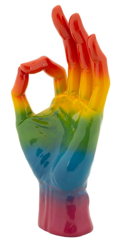 Mauro Ferretti Mână Curcubeu Ok, 16 X 10,5 X 36 Cm
