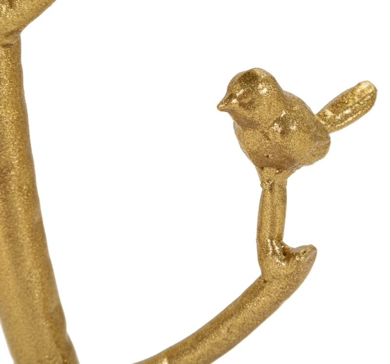 Mauro Ferretti Măsuță Mică Birds Marble, Diametru 38 Cm, Înălțime 60 Cm