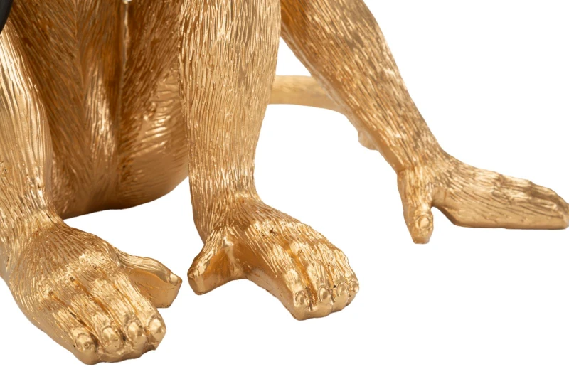 Mauro Ferretti Lampă De Masă Design Maimuță Șezută Auriu Cm 33X33X30