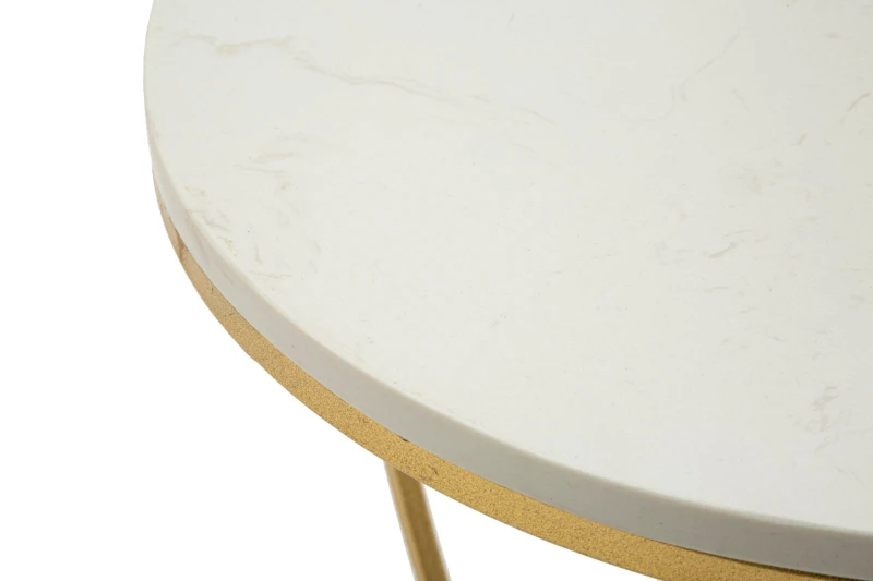 Mauro Ferretti Măsuță Inimă Aurie, Diametru 40 Cm, Înălțime 45,5 Cm