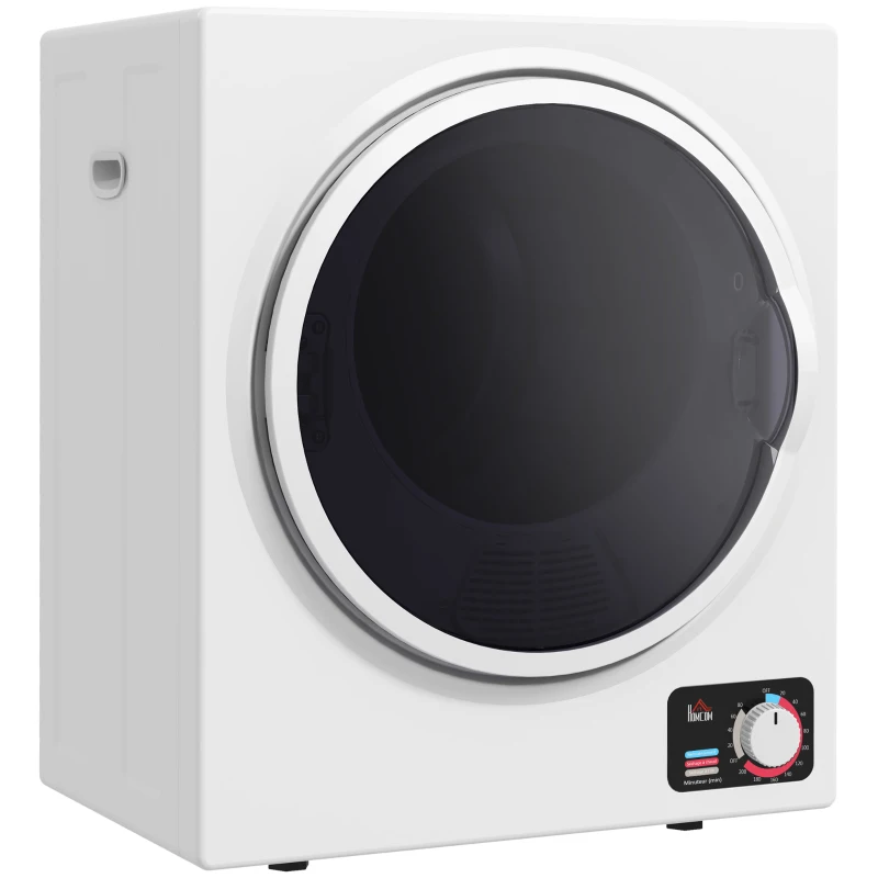 HOMCOM Secador de Roupa Elétrico Portátil 850W Capacidade 33L 4 Modos de Operação Aço Inoxidável 49x40,5x60 cm