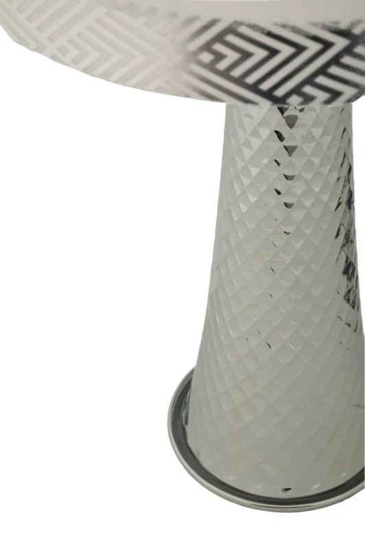 Mauro Ferretti Lampă De Masă Tower Argintie Cm 30 X 52